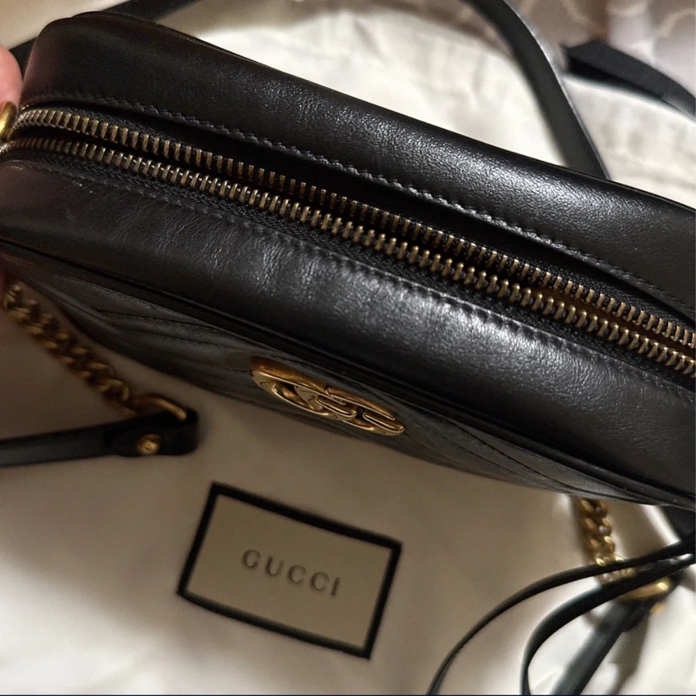 Gucci- GG Marmont Mini Handbag - Picture 4 of 4